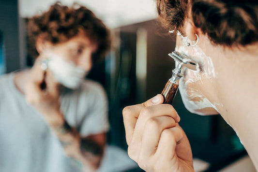 Wielorazowa maszynka do golenia na żyletki, z bambusowym uchwytem, Czarna, Classic Dark, Bambaw