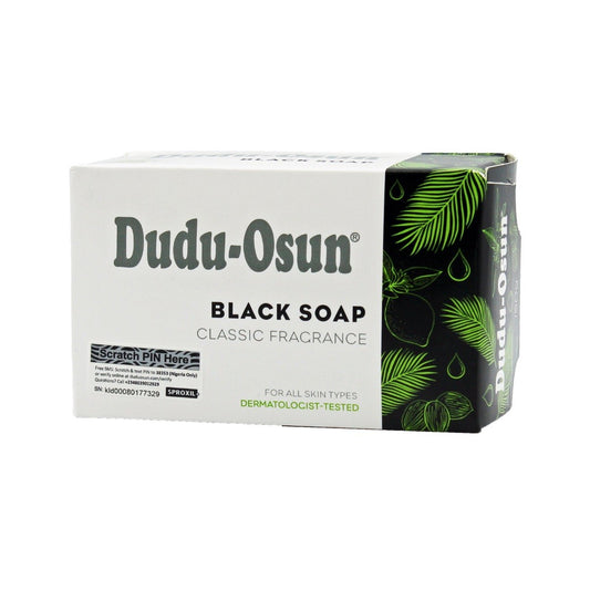 Afrykańskie czarne mydło CLASSIC, naturalne, 150 g, Dudu-Osun