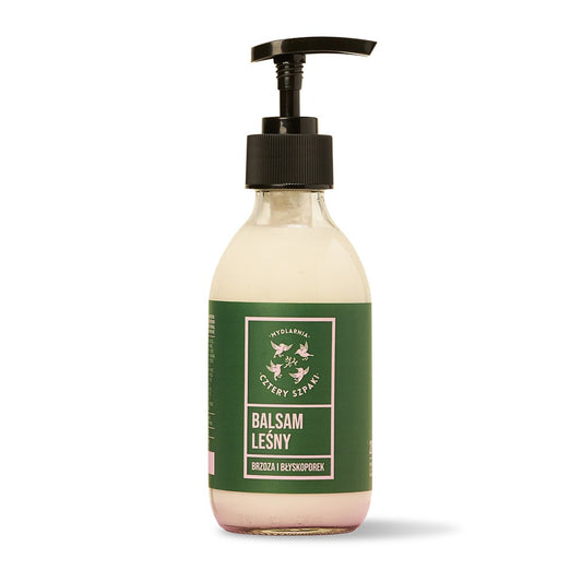 Balsam do ciała Leśny - Brzoza i Błyskoporek, 210 ml, Cztery Szpaki