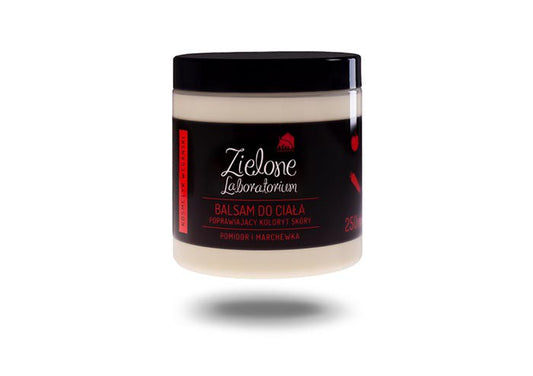 Balsam do ciała  poprawiający koloryt skóry z pomidorem i marchewką, 250 ml, Zielone Laboratorium