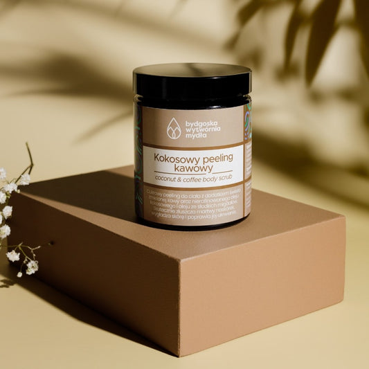 Kokosowy peeling kawowy CZARNE ZŁOTO, 180 g, Bydgoska Wytwórnia Mydła