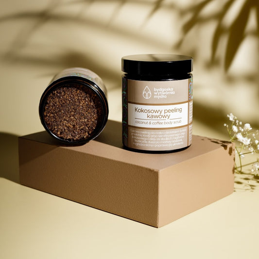 Kokosowy peeling kawowy CZARNE ZŁOTO, 180 g, Bydgoska Wytwórnia Mydła
