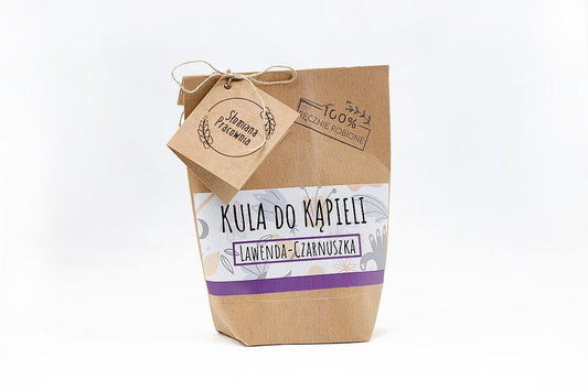 Kula do kąpieli Lawenda Czarnuszka, 70g, Słomiana Pracownia