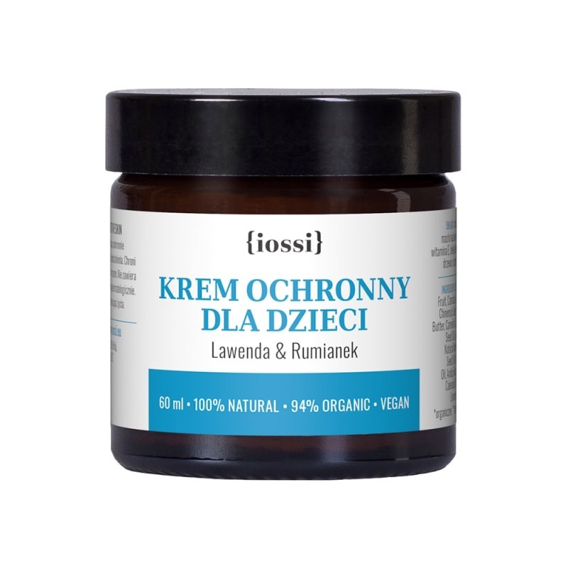 Krem ochronny dla dzieci, Lawenda i rumianek z olejkiem z drzewa różanego, 60 ml, Iossi