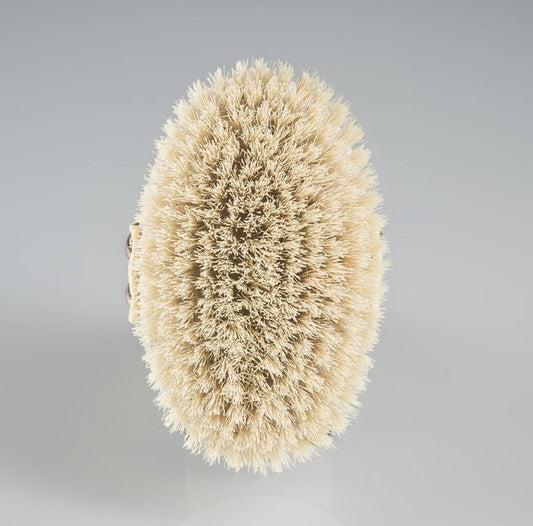 Naturalna, Granatowa szczotka do masażu ciała na mokro, drewno bukowe, tampico, AnMar Brush