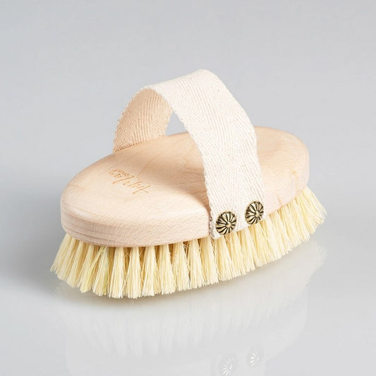 Naturalna szczotka do masażu ciała na mokro, drewno bukowe, tampico, DC1PK, AnMar Brush