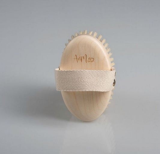 Naturalna szczotka do masażu ciała na mokro, drewno bukowe, tampico, DC1PK, AnMar Brush