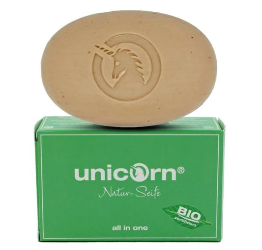 Naturalne mydło o zapachu świeżego jabłka i odżywczego oleju kokosowego, do całego ciała, 100 g, Unicorn
