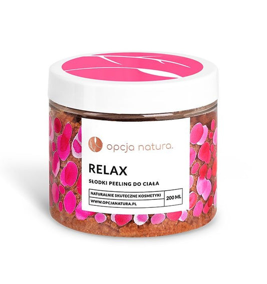 Peeling Relax, słodki peeling do ciała, 200 ml, Opcja Natura