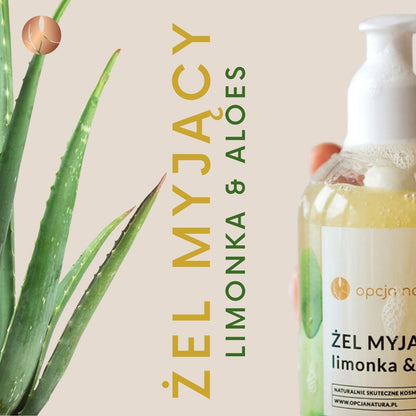 Żel myjący Limonka i Aloes, naturalne odświeżenie i oczyszczenie, 250ml, Opcja Natura