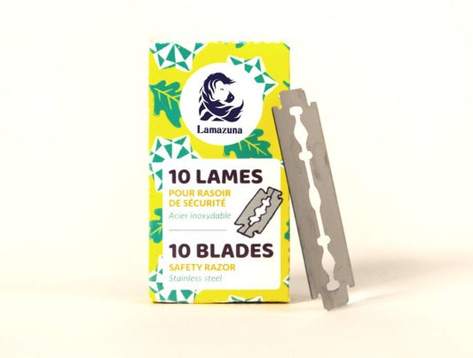 Żyletki do maszynki do golenia, pokryte platyną, 10 szt., Lamazuna
